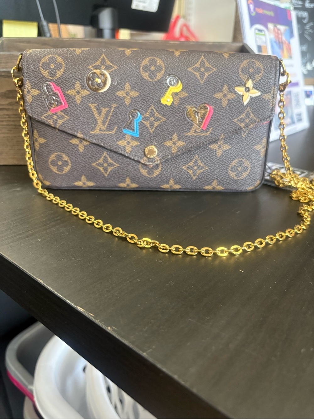 Louis Vuitton felecie Chain Wallet -
